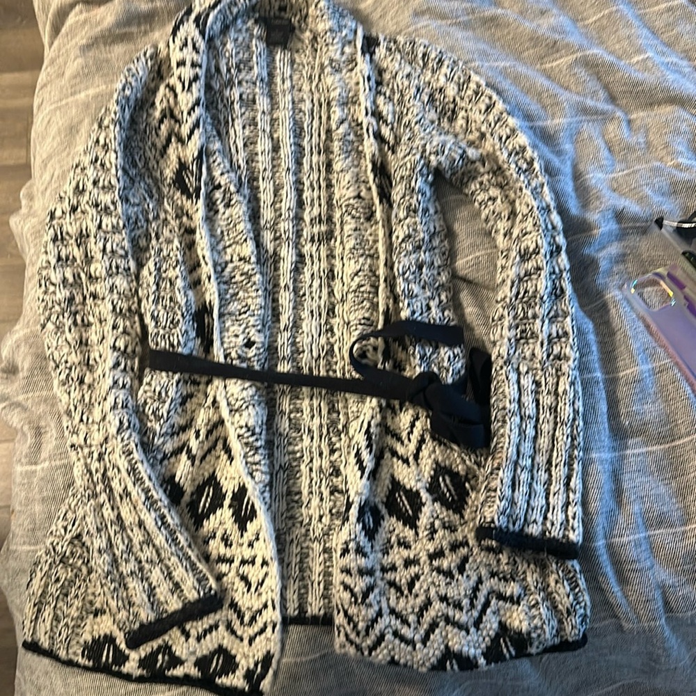 used Calvin Klein Belted Cardigan Size m